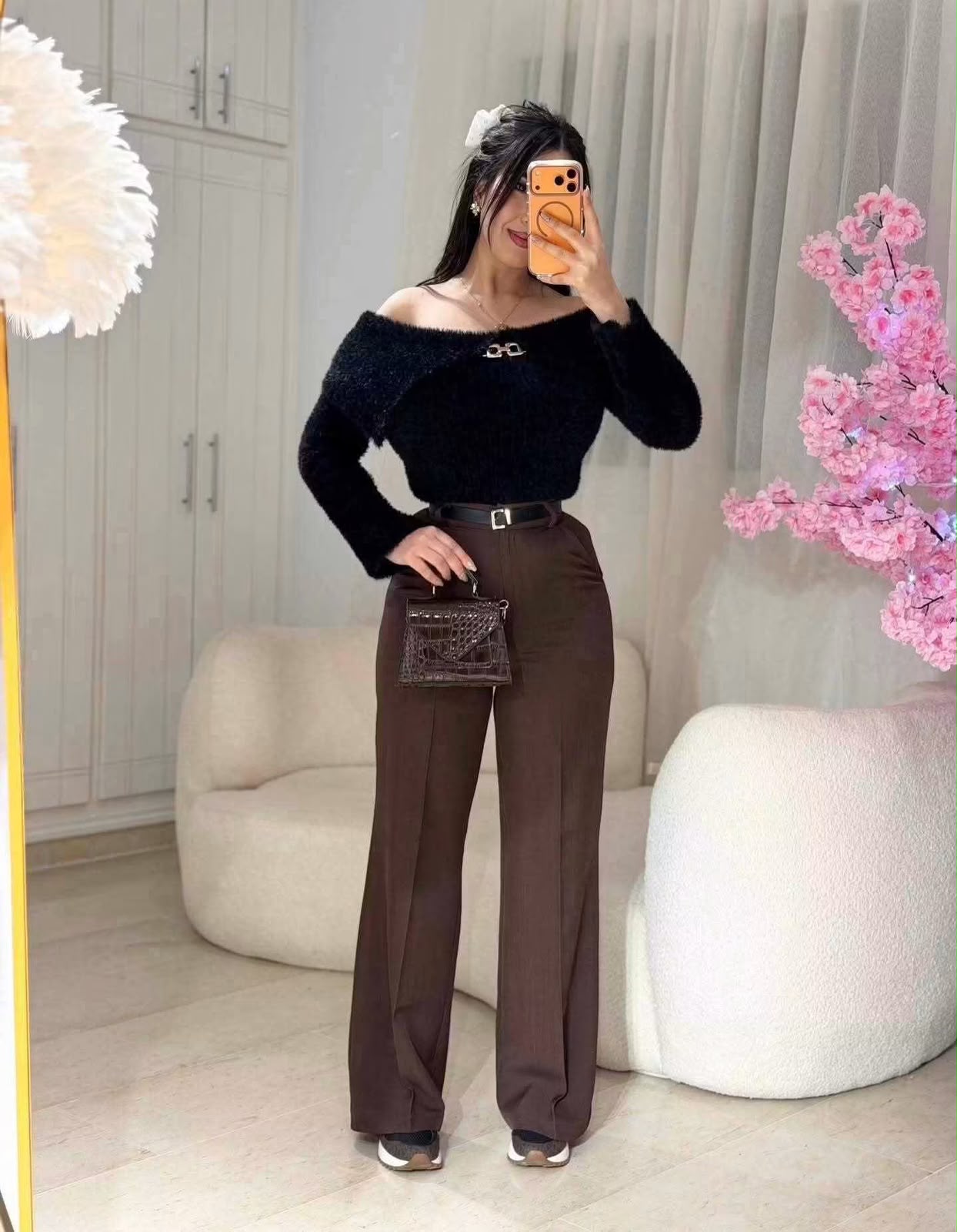 Pantalon Crepe Zara